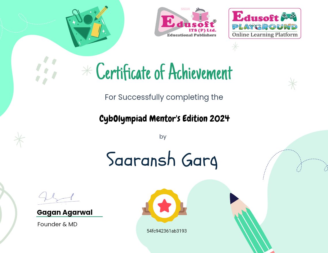 CybOlympiad Mentor's Edition